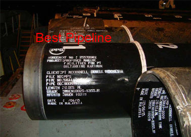 EN-PN 10285 3 PE Coated Pipe , Epoxy Lined Carbon Steel Pipe Gas / Water Use