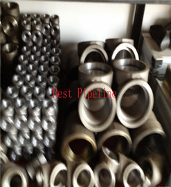 Titanium Metal Alloy Steel Pipe Fittings , High Pressure Threaded Pipe Fittings 