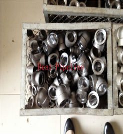 Titanium Metal Alloy Steel Pipe Fittings , High Pressure Threaded Pipe Fittings 