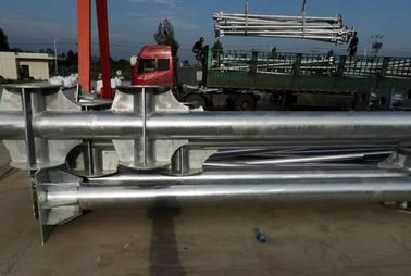 Galvanized Mild Steel Seamless Tube 16KHM Wind Speed For Street Light Steel Lamp