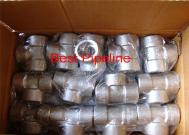 NPT ASTM A105 Forged Pipe Fittings Stainless Steel Withstand High Pressure