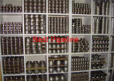 NPT ASTM A105 Forged Pipe Fittings Stainless Steel Withstand High Pressure